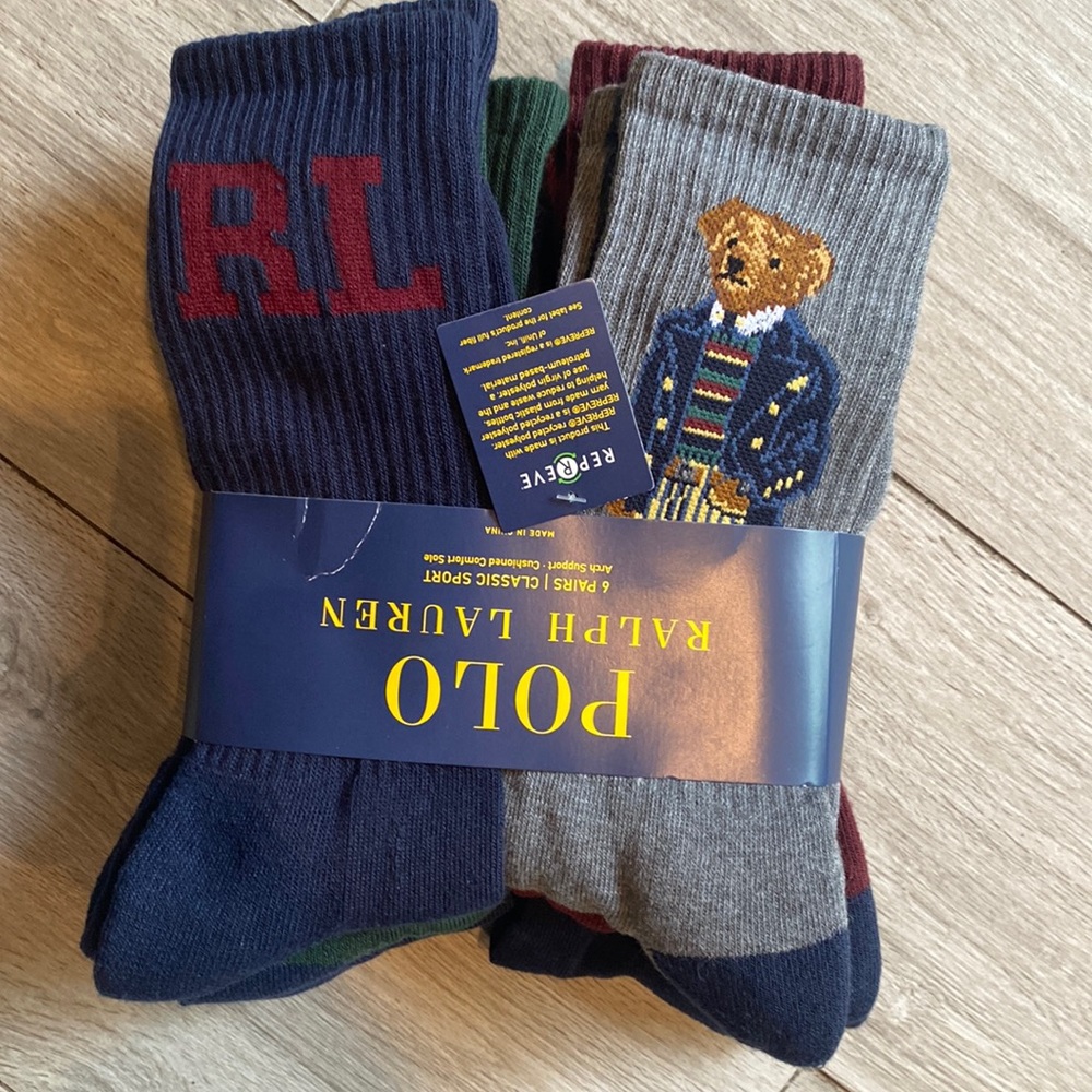 New arrival! Polo Ralph Lauren sock bundle 6 pairs!!!!!